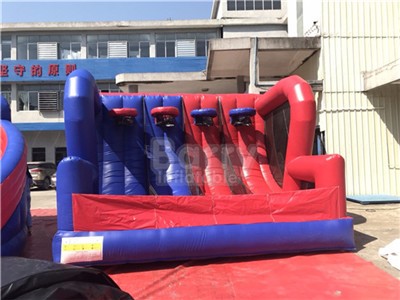 Inflatable Basketball Game with Dual Hoops